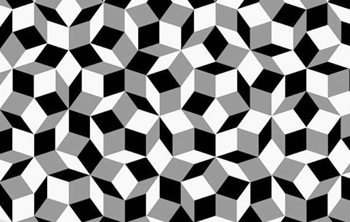 Penrose rhombi tiles